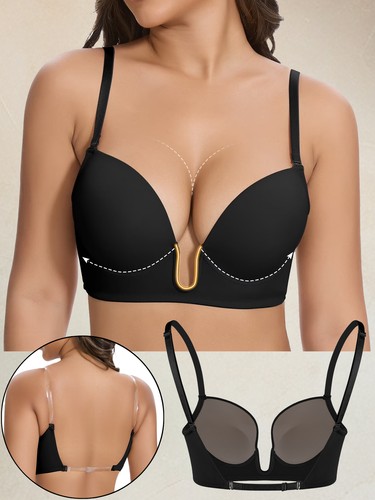 Women sexy backless bra deep - sexy,